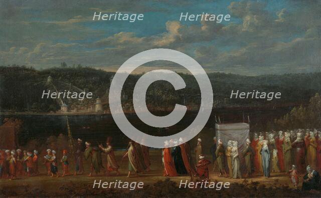Wedding procession on the Bosphorus, c.1720-c.1737. Creator: Jean Baptiste Vanmour.