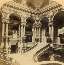 'Stairway in Grand Opera House, Paris, France', c1900. Creator: Unknown.