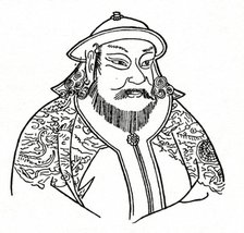 Kublai Khan (1215-1294) of the Mongol Empire and founder of the Yuan Dynasty, 1912. Artist: Unknown