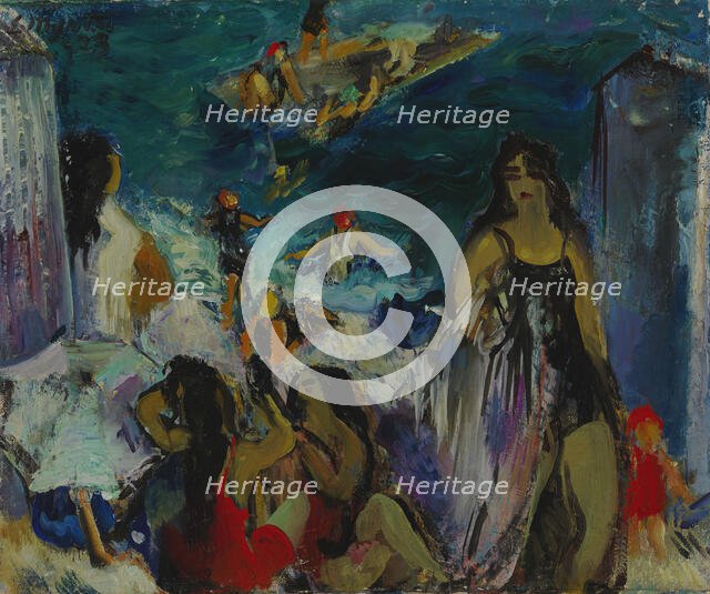 On the Beach, 1923. Creator: Eemu Myntti.