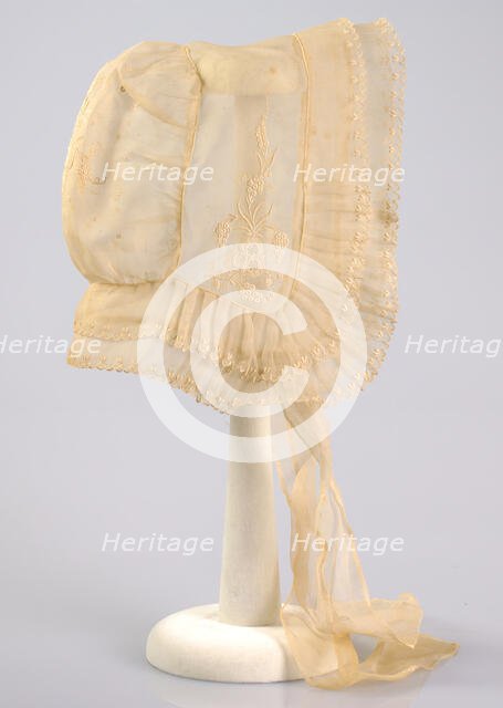 Cap, probably French, ca. 1850. Creator: Unknown.