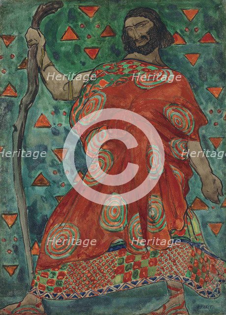 Costume design for the tragedy Antigone after Sophocles, ca 1904-1906.