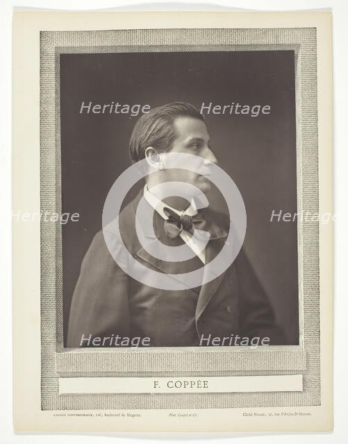 François Coppée (French poet and novelist, 1842-1908), c. 1876. Creator: Nadar.
