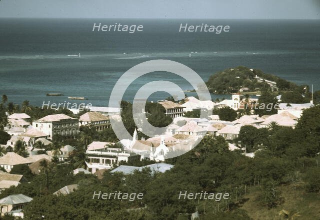 The Virgin Islands...view of the sea coast in the vicinity of Christiansted, Saint Croix, 1941. Creator: Jack Delano.