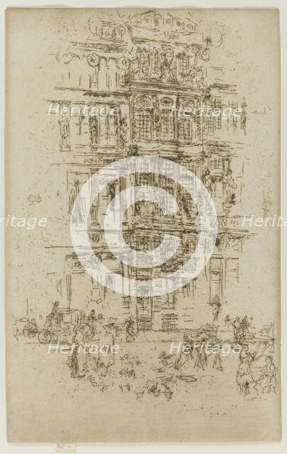 Palaces, Brussels, 1887. Creator: James Abbott McNeill Whistler.