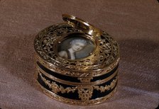 Snuffbox with portrait of a woman, 1769-70. Creator: Claude Héricourt.