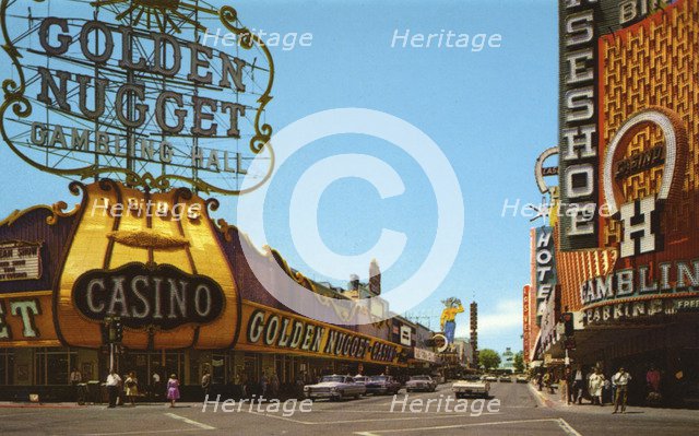 Fremont Street, Las Vegas, Nevada, USA, 1968. Artist: Unknown