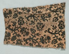 Velvet Fragment, 1600s. Creator: Unknown.
