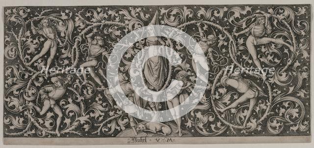 Ornament with Dance of the Lovers. Creator: Israhel van Meckenem (German, c. 1440-1503).