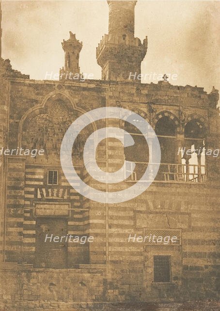 Entrée du Tombeau de Sultan Bezkouk, au Kaire, December 1849-January 1850. Creator: Maxime du Camp.