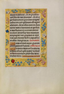 Decorated Text Page; Spinola Hours, about 1510-1520. Creator: Unknown.