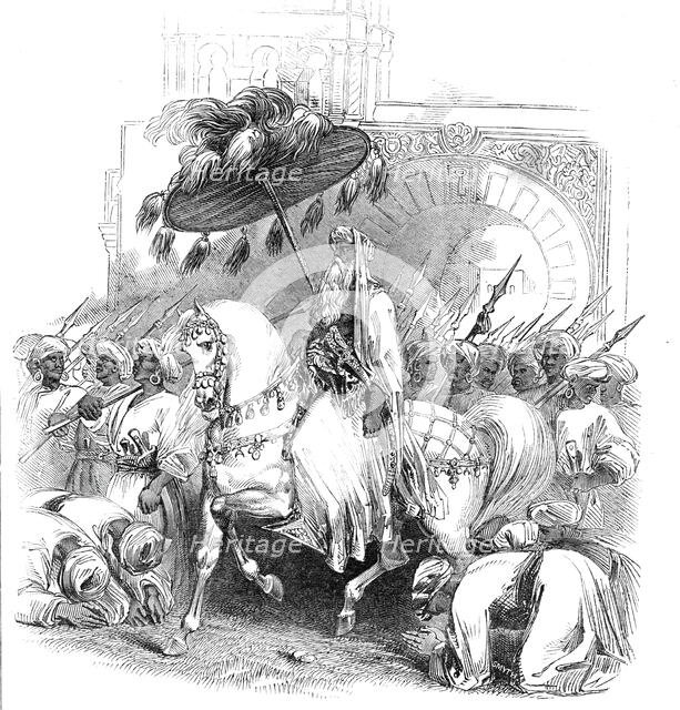 The Emperor of Morocco giving audience, 1844. Creator: Unknown.