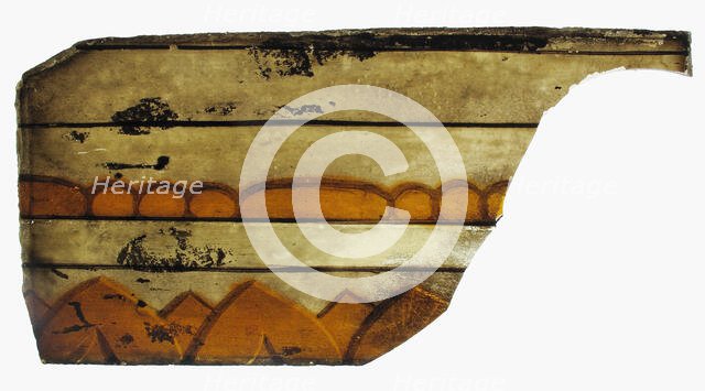 Glass Fragment, European, 15th-16th century. Creator: Unknown.