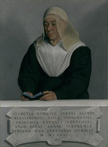 Lucrezia Agliardi Vertova (1490?-1558), 1557. Creator: Giovanni Battista Moroni.