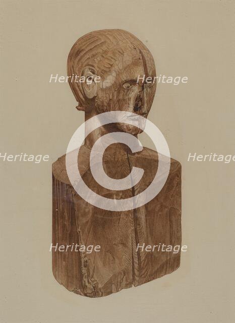 Primitive Bust, c. 1939. Creator: John Sullivan.