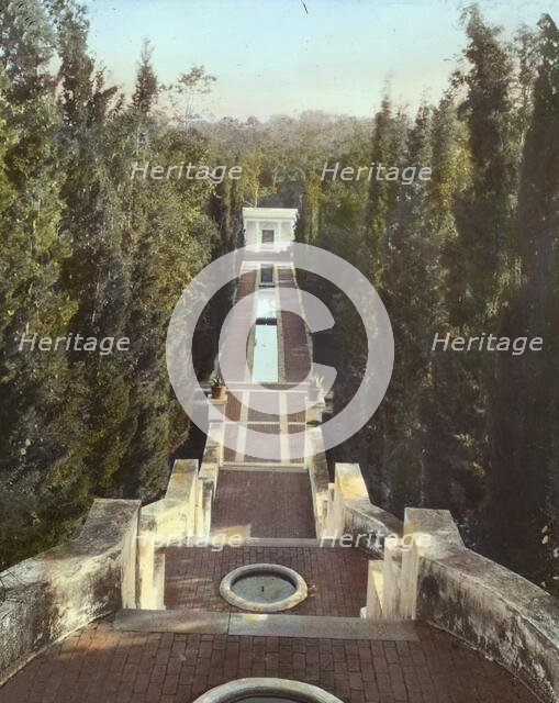 "El Fureidis," James Waldron Gillespie house, Parra Grande Lane, Montecito, California, 1917. Creator: Frances Benjamin Johnston.