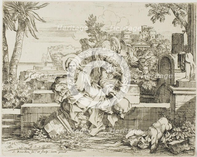 Rest on the Flight into Egypt, n.d. Creator: Sébastien Bourdon.