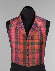 Morning vest, American, 1850-59. Creator: Unknown.