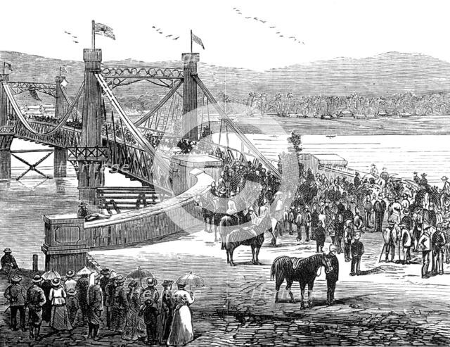 Opening of Fitzroy Bridge, Rockhampton, Queensland, 1881. Creator: Unknown.