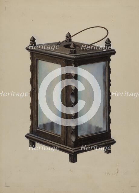 Candle Lantern, c. 1939. Creator: Samuel W. Ford.