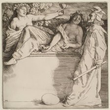 The Wine Drinkers, 1904. Creator: William Strang.