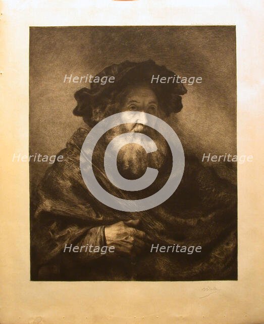 Untitled: Rembrandtesque Old Man, 20th century. Creator: Waltner.