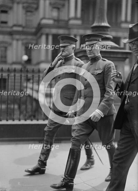 Lt. Col. James Guthrie Harbord, U.S.A., Right, with Pershing, 1917. Creator: Harris & Ewing.
