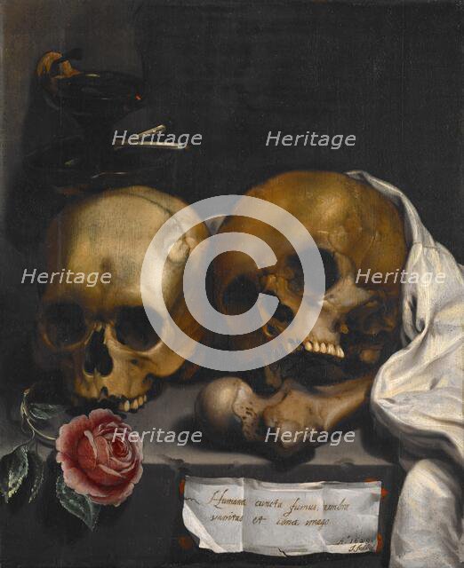 Vanitas Still Life, 1629. Creator: J Falk.