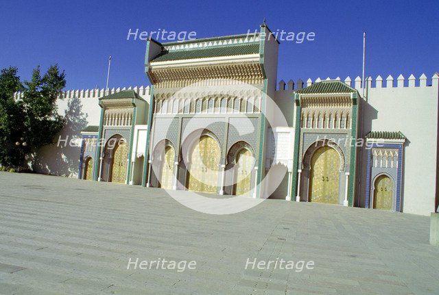Gates of the Royal Palace, Fez, Morocco.