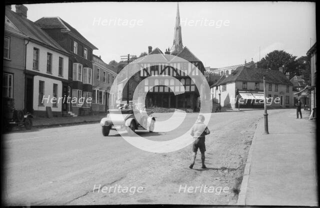 Town Street, Thaxted, Uttlesford, Essex, c1920. Creator: Marjory L Wight.