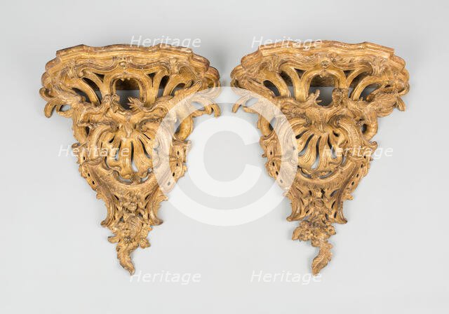 Bracket (one of two), France, c. 1735. Creator: Unknown.