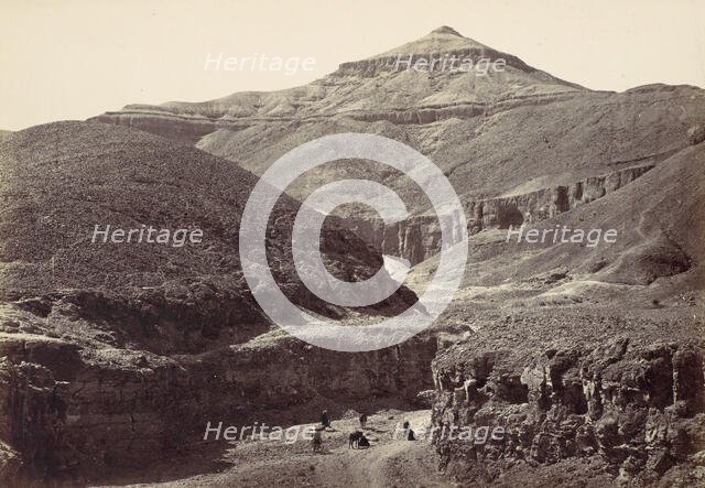 Valley of the Tombs of the Kings, Thebes, 1857. Creator: Francis Frith.