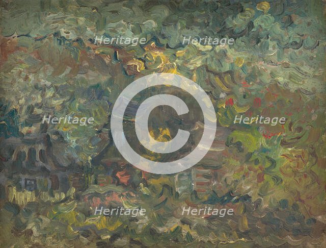 Little Houses by the Forest, 1940-1944. Creator: Arnold Peter Weisz-Kubincan.