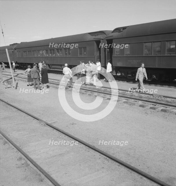 Railroad yards, Kearney, Nebraska, 1939. Creator: Dorothea Lange.