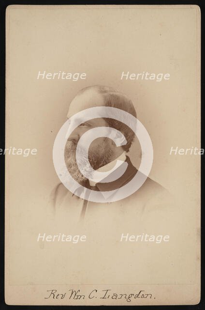 Portrait of Rev. William Chauncy Langdon (1831-1895), Circa 1881. Creator: Pach Bros.