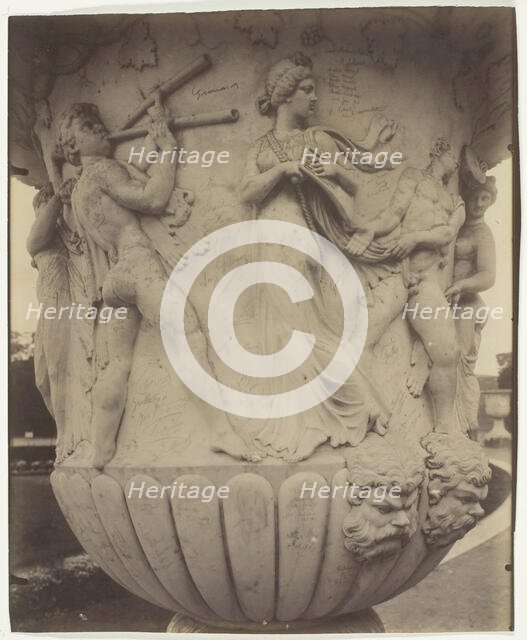 Versailles, Vase (Detail), 1906. Creator: Eugene Atget.