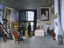 The studio of the artist at Rue de La Condamine, 1870. Artist: Bazille, Frédéric (1841-1870)