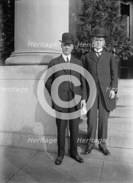 Herbert Spencer Hadley, Governor of Missouri, Right, with Gov. Morris of Montana, 1912. Creator: Harris & Ewing.