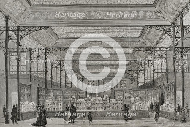 Interior of the Pavilion of the City of Paris at the Champ de Mars, Paris Exposition, 1878. Creator: Unknown.