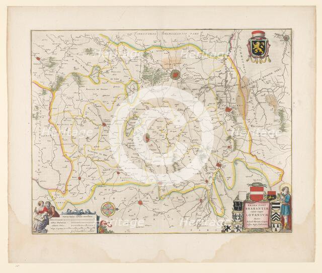 Map of Brabant, 1635. Creator: Michael van Langren.