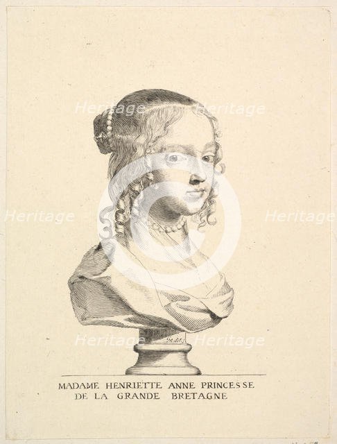 Henriette-Anne d'Angleterre, duchesse d'Orléans. Creator: Claude Mellan.