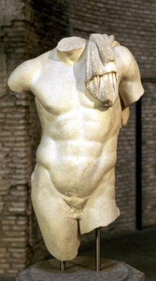 Roman copy of a Greek statue of a male torso. Artist: Unknown