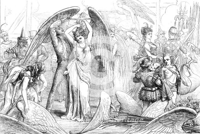 The Pantomimes: preparing for the transformation scene, 1871. Creator: Unknown.