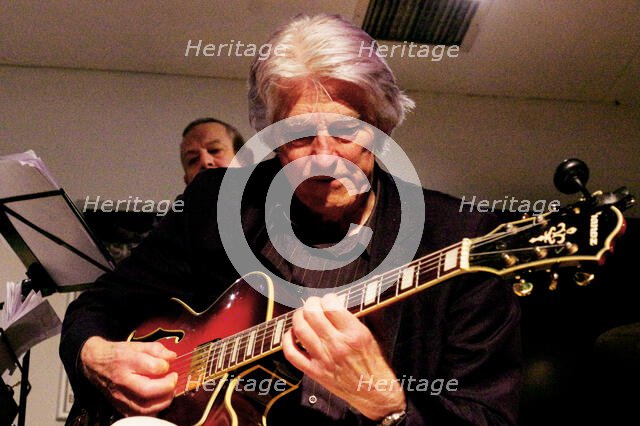 Nils Solberg, East Grinstead Jazz Club, Apron Café, Chequer Mead Theatre, West Sussex, April 2025. Creator: Brian O'Connor.