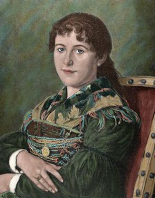 Tyrolean young girl, 1885. Creator: Richard Brend'amour.