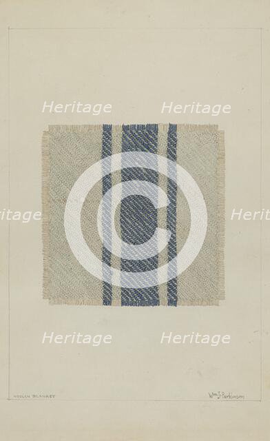 Striped Kersey, c. 1937. Creator: William Parkinson.