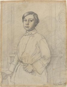 René de Gas [recto], 1855. Creator: Edgar Degas.