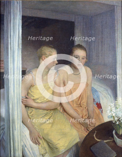 Gabrielle and Rosemary, 1828. Artist: Glyn Warren Philpot.