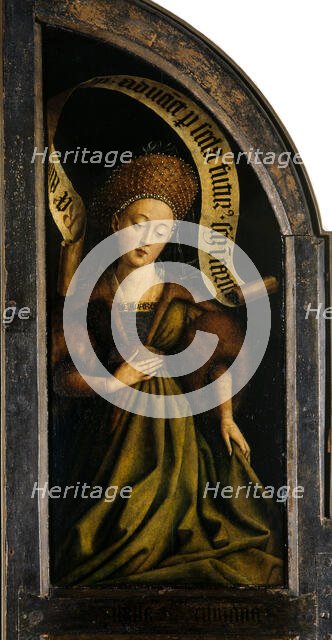 The Ghent Altarpiece. Adoration of the Mystic Lamb: Cumaean Sibyl, 1432. Creator: Eyck, Jan van (1390-1441).