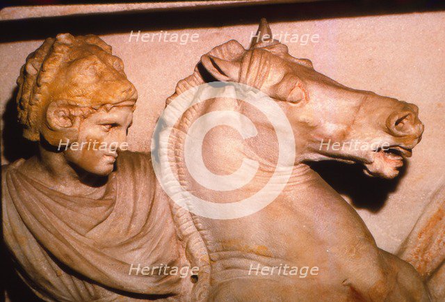 Alexander the Great fights the Persians, 4th century BC. (20th century). Artist: Unknown.